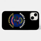 NORTH DAKOTA ROUGHRIDER STAAT FLAG Case-Mate iPhone HÜLLE (Rückseite (Horizontal))
