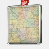 North Dakota Silbernes Ornament (Links)