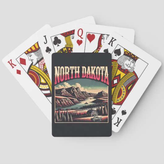 North Dakota Spielkarten (Rückseite)