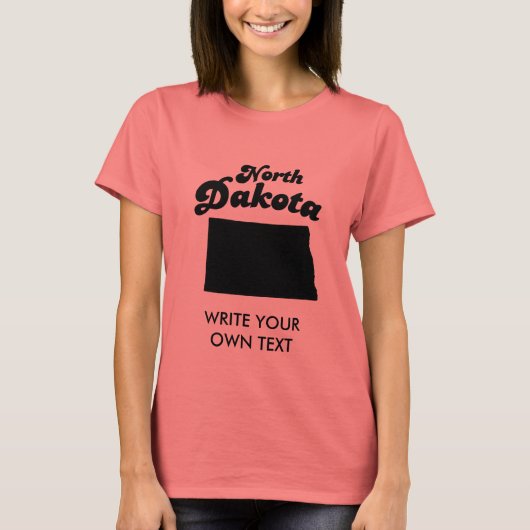 NORTH DAKOTA STAAT MOTTO T - SHIRT (Vorderseite)