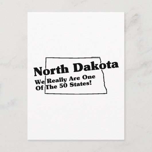North Dakota Staat Slogan Postkarte (Vorderseite)