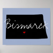 North Dakota Town Poster (Vorne)