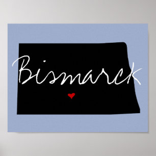 North Dakota Town Poster