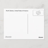 North Dakota, USA Postkarte (Rückseite)