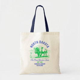 North Dakota Wedding Welcome Bag, Staat Liebe Tragetasche
