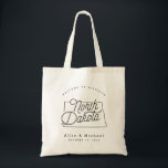 North Dakota Wedding Welcome Tote Bag Tragetasche<br><div class="desc">Diese Tasche im Norden von Dakota ist der ideale Ort,  um Gäste aus der Stadt zu Ihrer Hochzeit zu empfangen! Packen Sie es mit lokalen Goodies für ein extra lustiges Willkommenspaket.</div>
