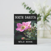 North Dakota Wild Rose Postkarte (Stehend Vorderseite)