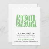 NORTH DAKOTA Wir haben neue Adresse Neue Zuhause v Postkarte (Vorne/Hinten)