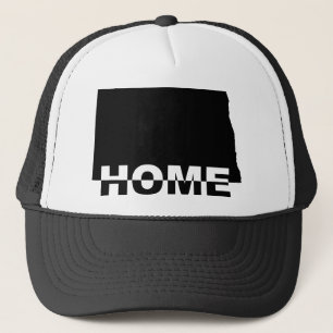 North Dakota Zuhause weg vom Staat-Ball-Cap-Hut Truckerkappe