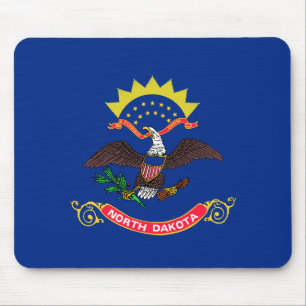 North- Dakotaflagge Mousepad