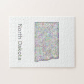 North- Dakotakarte Puzzle (Horizontal)