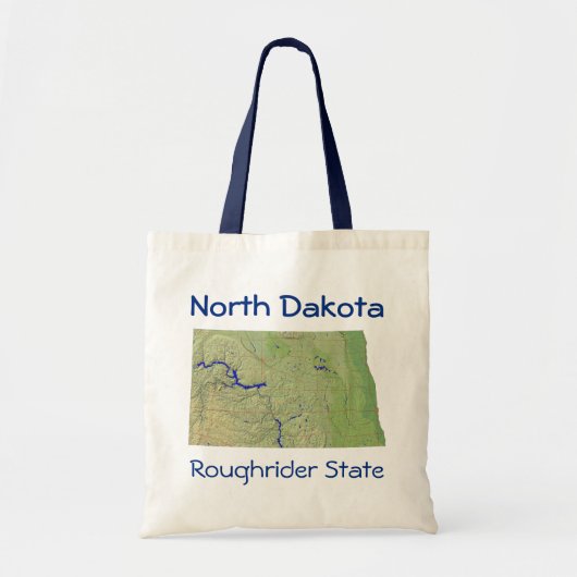 North Dakotan Map Bag Tragetasche (Vorne)