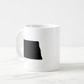 North- DakotaStaats-Kontur Kaffeetasse (Vorderseite Links)