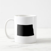 North- DakotaStaats-Kontur Kaffeetasse (Links)