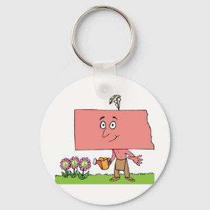 North- DakotaUreinwohner-Reise-Andenken Schlüsselanhänger