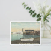 North Deer Isle Maine, Steamer at Dock, 1910 Postkarte (Stehend Vorderseite)