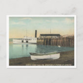 North Deer Isle Maine, Steamer at Dock, 1910 Postkarte (Vorderseite)