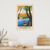 North Downs Way Nationaler Wanderweg Reiseplakat Poster (Küche)