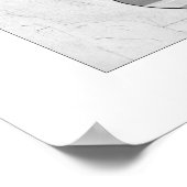 North East South West Baseball, Art Print Poster (Ecke)