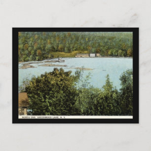 North End, Greenwood Lake, New York Vintage Postkarte