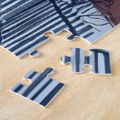 North End Winter Boston Watercolor Painting Puzzle (Seite)