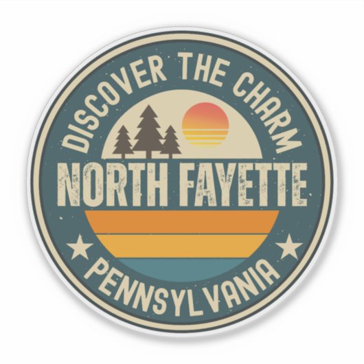 North Fayette, Pennsylvania Aufkleber (Vorderseite)