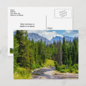 North Fork Shoshone River Blank Post Card Postkarte (Vorne/Hinten)
