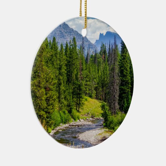 North Fork Shoshone River Keramik Ornament (Rechts)