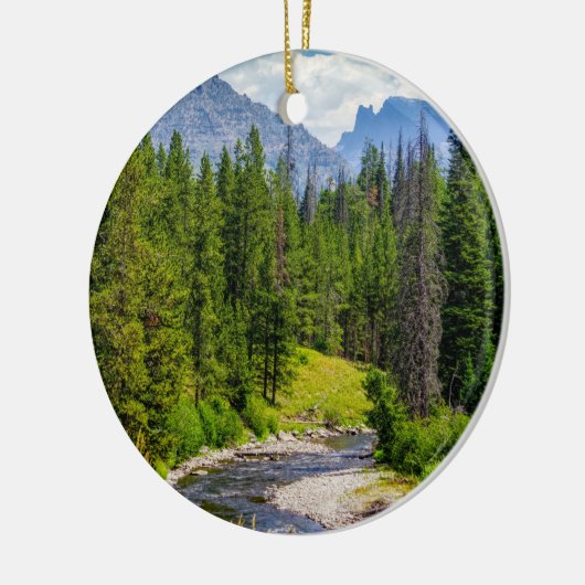 North Fork Shoshone River Keramik Ornament (Links)
