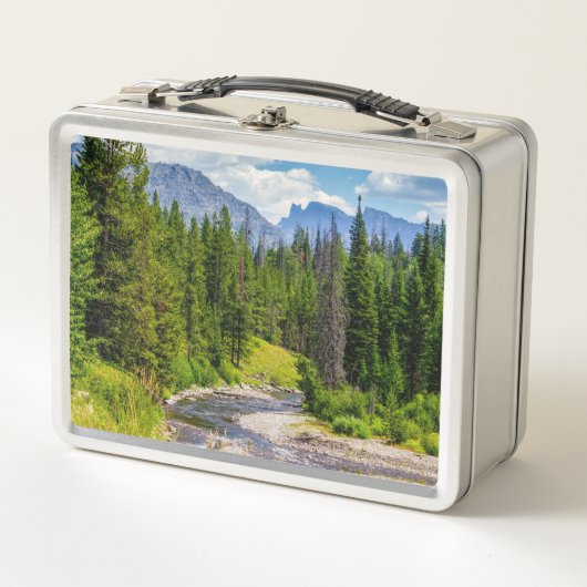 North Fork Shoshone River Metall Brotdose (Vorderseite)