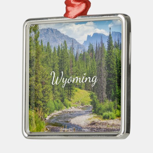 North Fork Shoshone River Premium Square Ornament (Links)