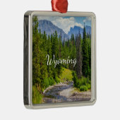 North Fork Shoshone River Premium Square Ornament Aus Metall (Rechts)
