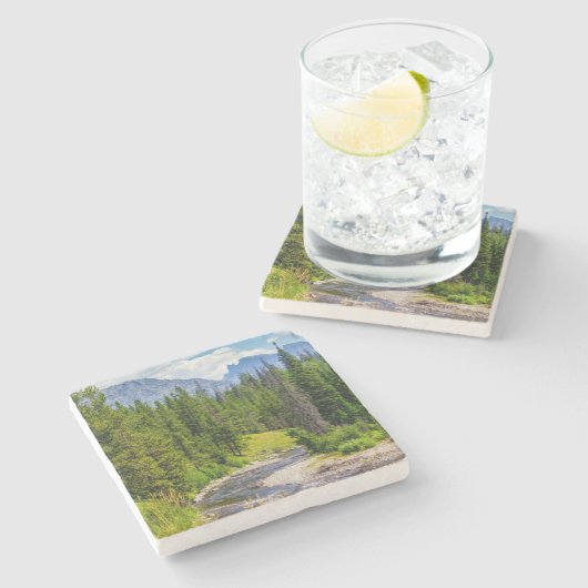 North Fork Shoshone River Steinuntersetzer (Seitenansicht)