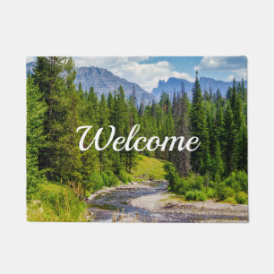 North Fork Shoshone River Welcome Doormat Fußmatte