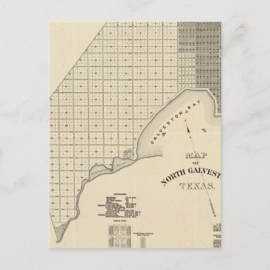 North Galveston Postkarte (Vorderseite)