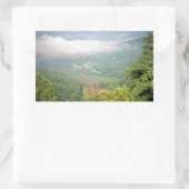 North Georgia Mountains, USA Rechteckiger Aufkleber (Tasche)