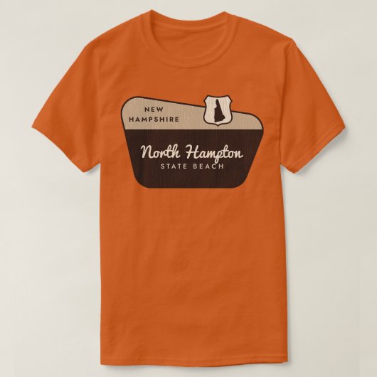 North Hampton Staat Park New Hampshire Welcome Sig T-Shirt (Design vorne)
