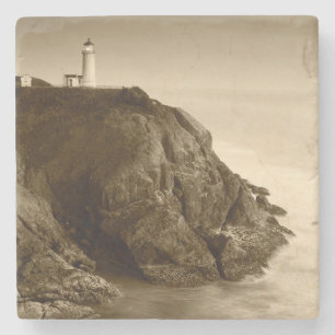 North Head Leuchtturm Fort Canby State Park, WA Steinuntersetzer