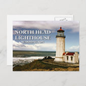 North Head Lighthouse, Washington Postcard Postkarte (Vorne/Hinten)