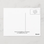 North Head Lighthouse, Washington Postcard Postkarte (Rückseite)