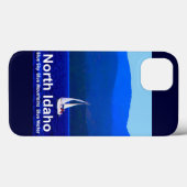 North Idaho Blue Case-Mate iPhone Hülle (Rückseite (Horizontal))