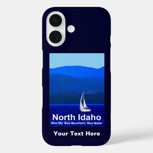 North Idaho Blue Case-Mate iPhone Hülle (Rückseite)