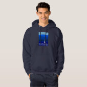 North Idaho Blue Hoodie (Vorne ganz)