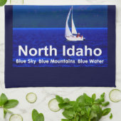 North Idaho Blue Küchentuch (Gefaltet)