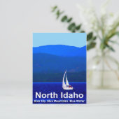 North Idaho Blue Postkarte (Stehend Vorderseite)
