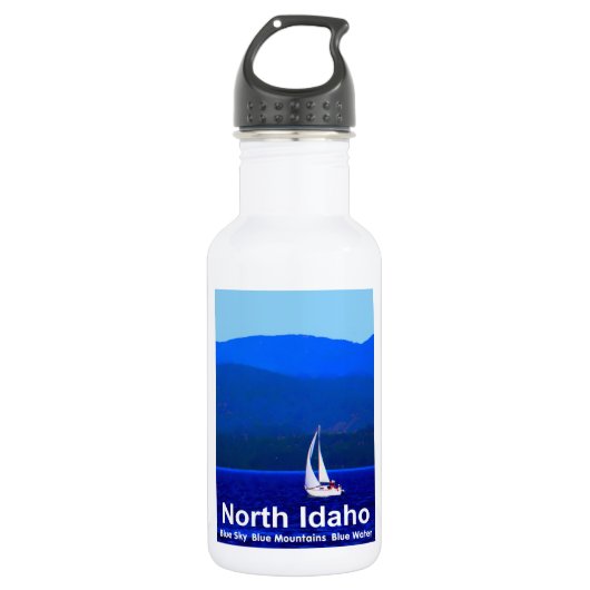 North Idaho Blue Trinkflasche (Vorderseite)