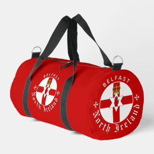 North Ireland Bag, gym, travel, Irish Ulster Flag Duffle Bag