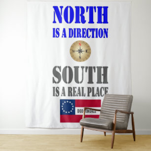 NORTH ist eine Richtung, SÜDLICH ist ein ECHTER OR Wandteppich