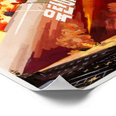 North Korea Fire & Fury Propaganda Poster (Ecke)