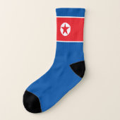 North Korea Flag Socken (Links - Außen)